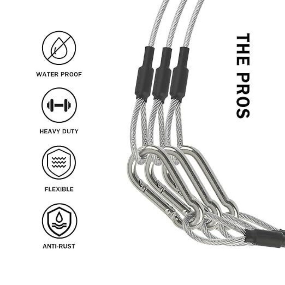 Кабель безопасности из нержаве – обзор и цена Cable Lock Flexible